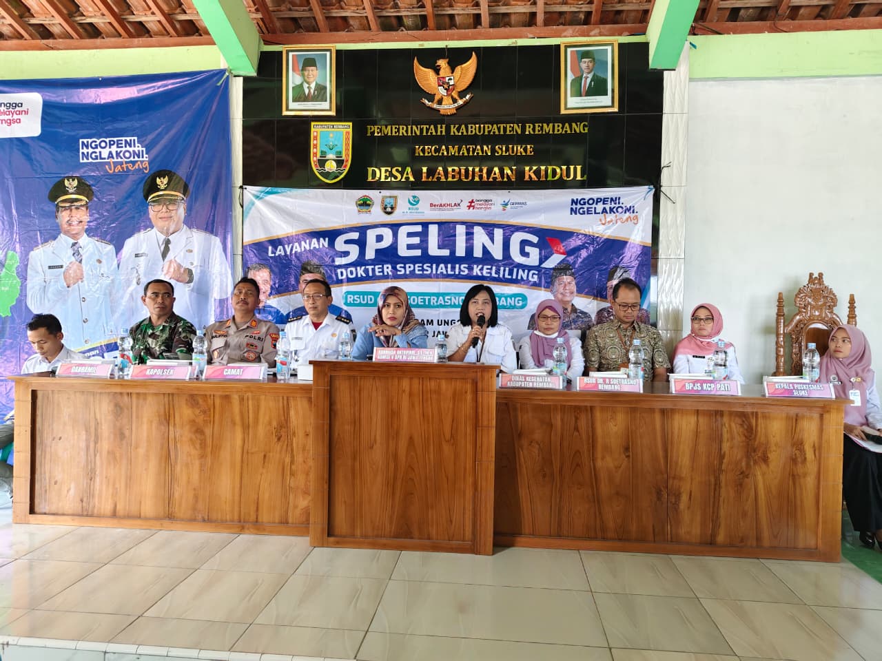 SPELING MELESAT,LAYANI 100 WARGA DESA LABUHAN KIDUL SLUKE