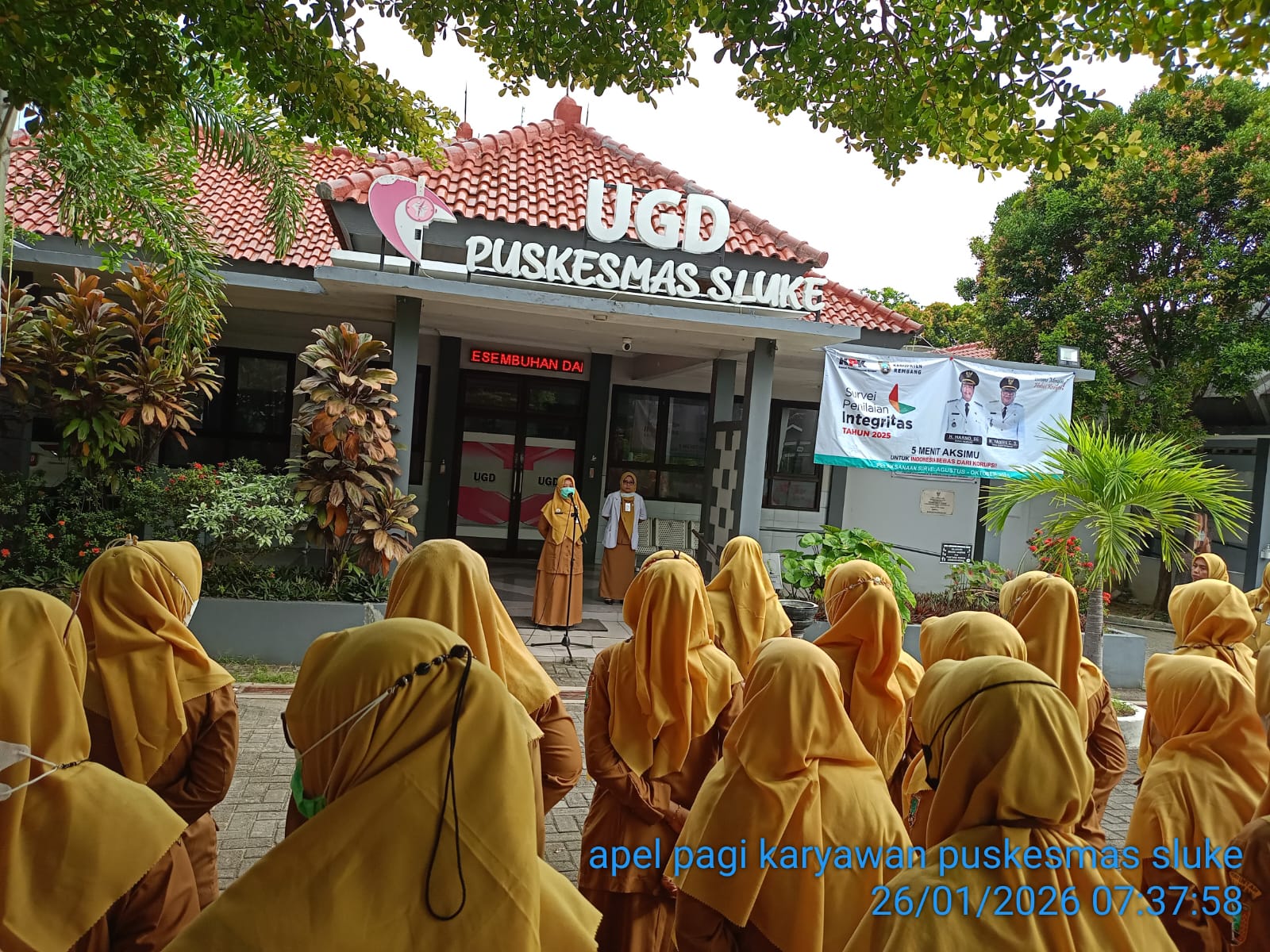 APEL RUTIN DI PUSKESMAS SLUKE
