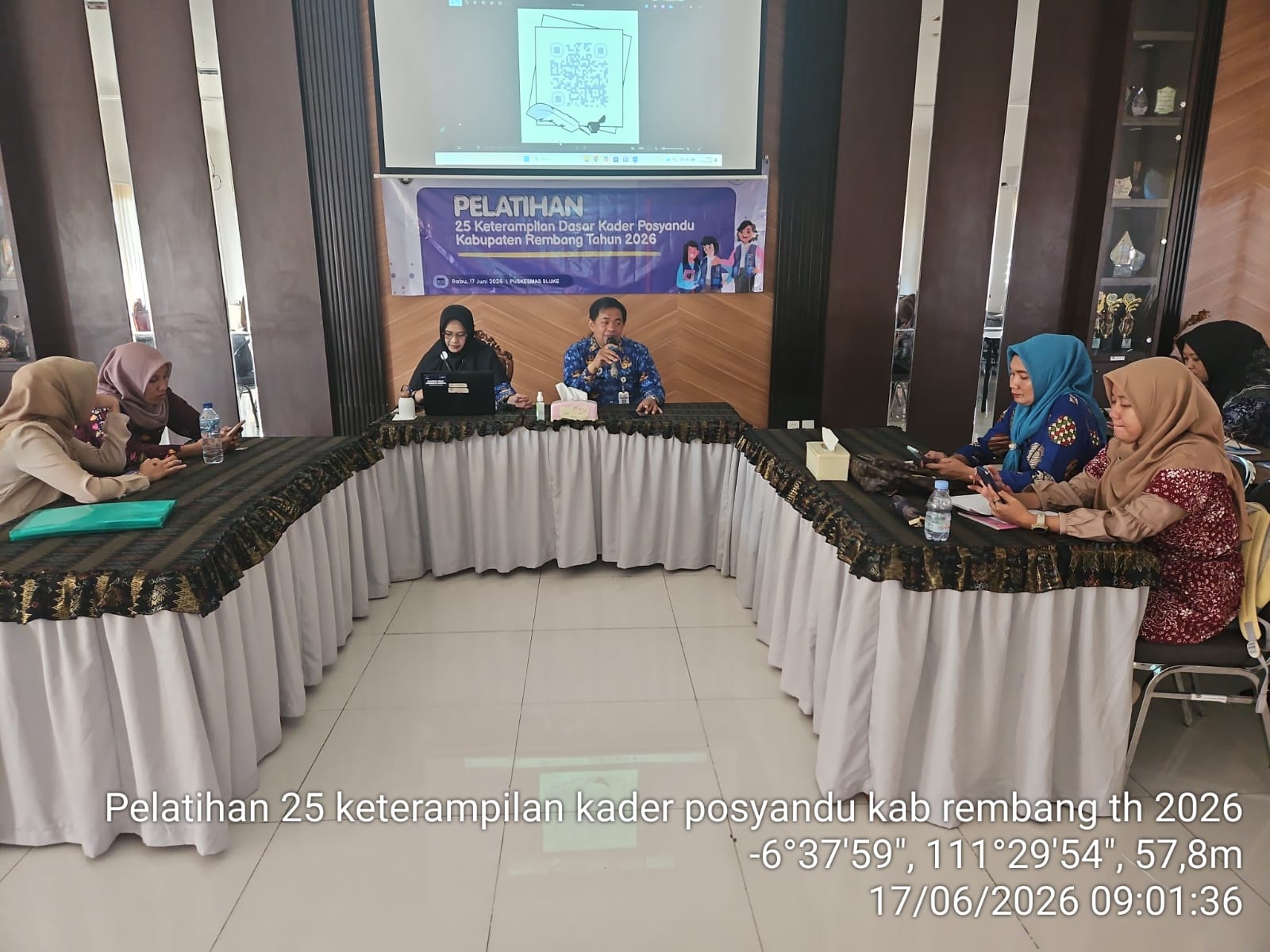 Pelatihan 25 Keterampilan Dasar Kader Posyandu Di Puskesmas Sluke